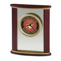 Howard Miller Victor Rectangle Wood & Glass Alarm Clock (Full Color Dial)